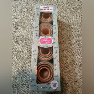 Vintage Cosmetic Company Brown Hair Roller Set
